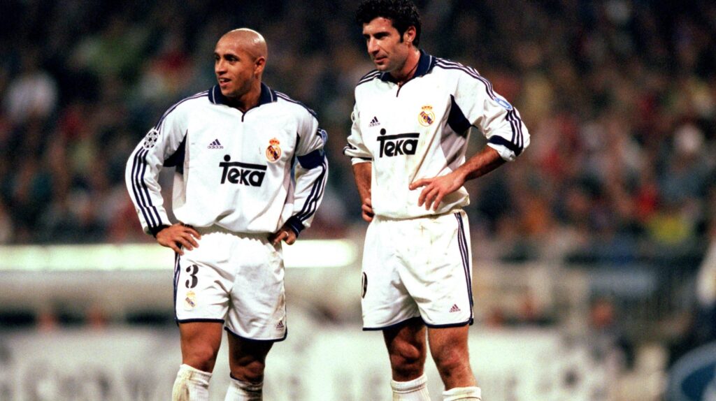 Roberto Carlos Luis Figo Real Madrid