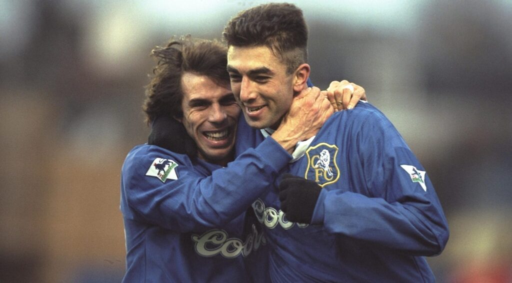 Roberto Di Matteo e Zola Chelsea