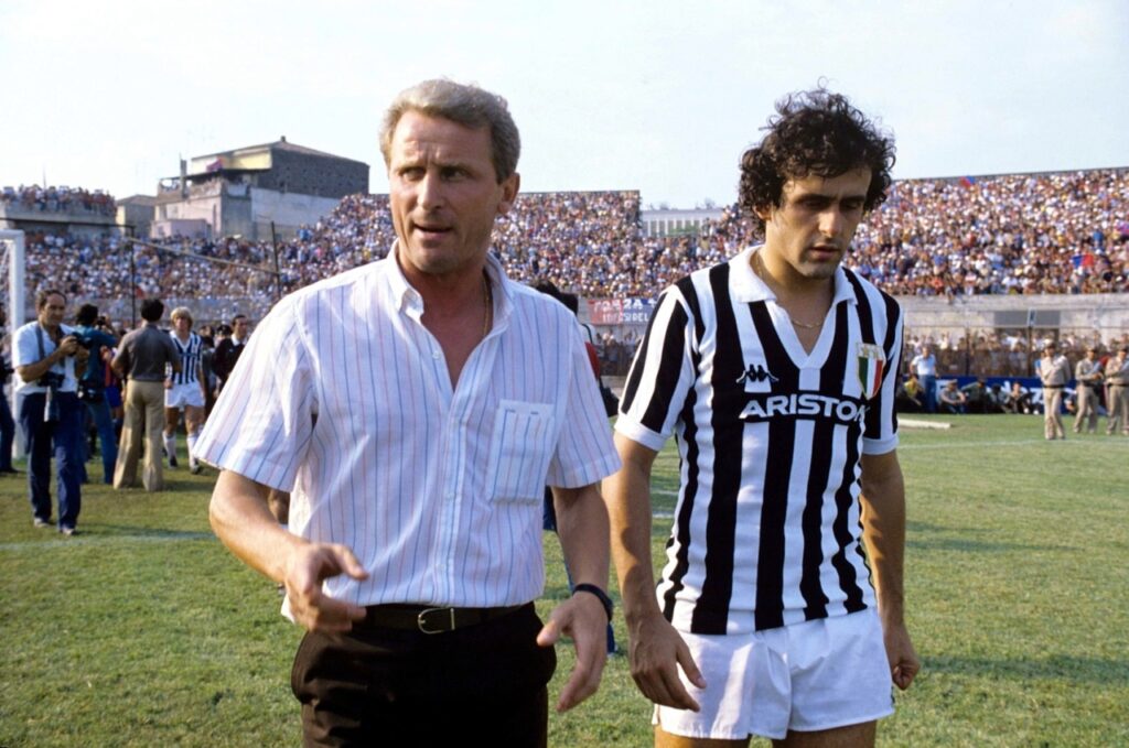 Michel Platini e Giovanni Trapattoni Juventus