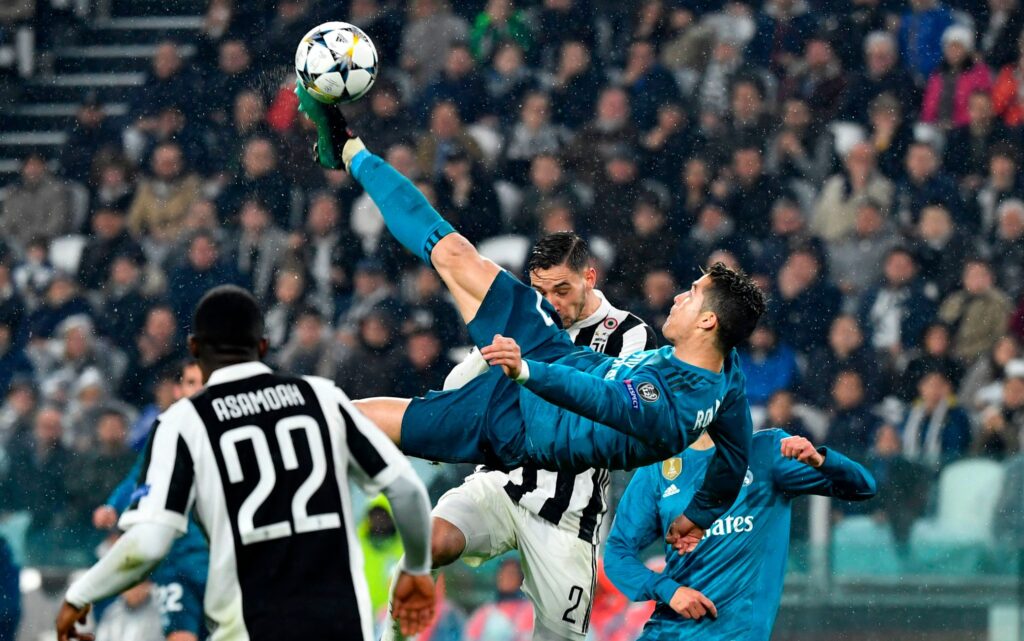 La rovesciata di Cristiano Ronaldo contro la Juventus in Champions League