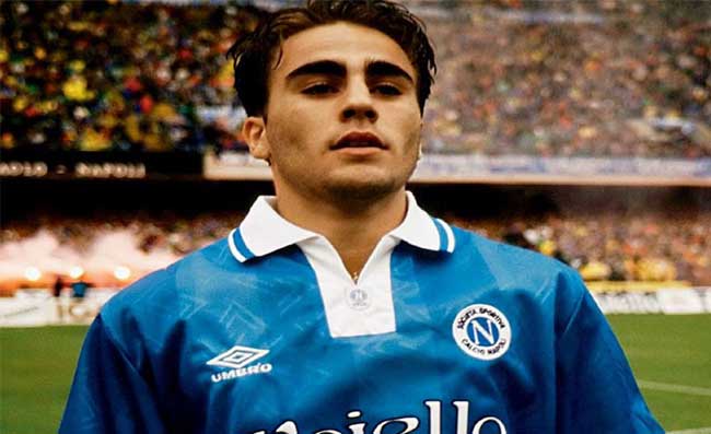 Fabio Cannavaro nel Napoli di Boskov