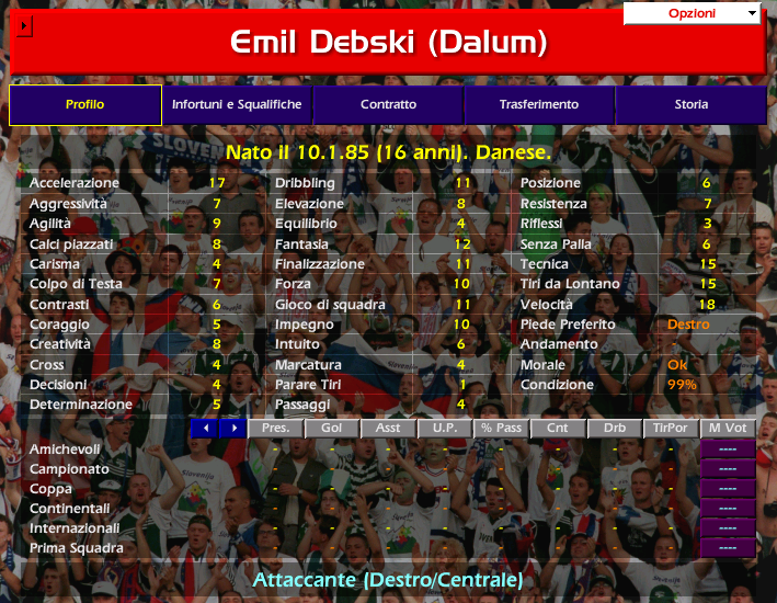 Emil DEBSKI Championship Manager