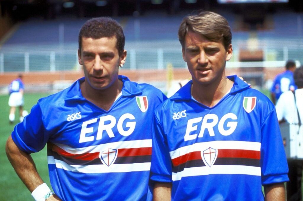 Roberto Mancini e Gianluca Vialli alla Sampdoria allenata da Boskov
